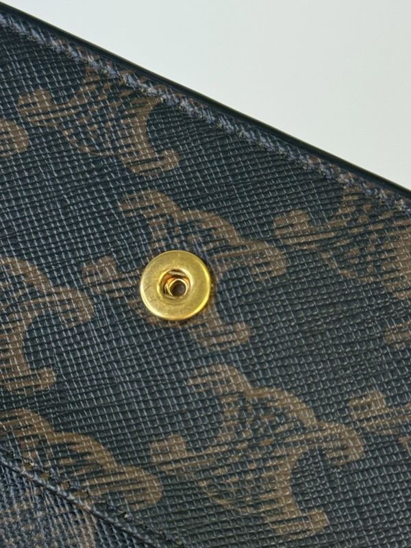 【95成】CELINE Triomphe標誌印花翻蓋卡包 