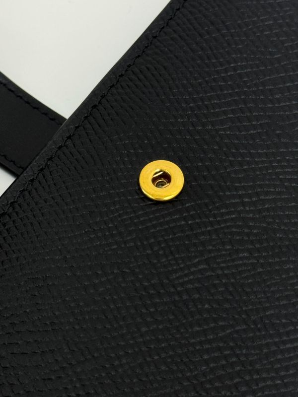 【95成新】CELINE STRAP粒面小牛皮錢包 