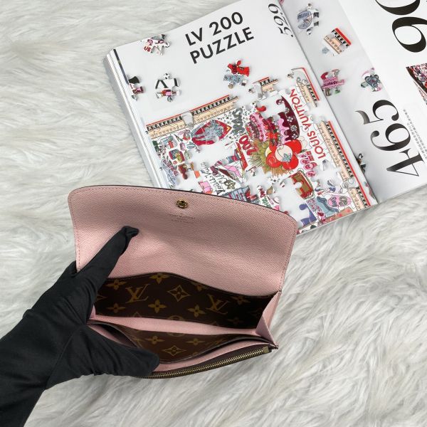 【12期0利率】LV EMILIE經典Monogram釦式長夾【9成新】 