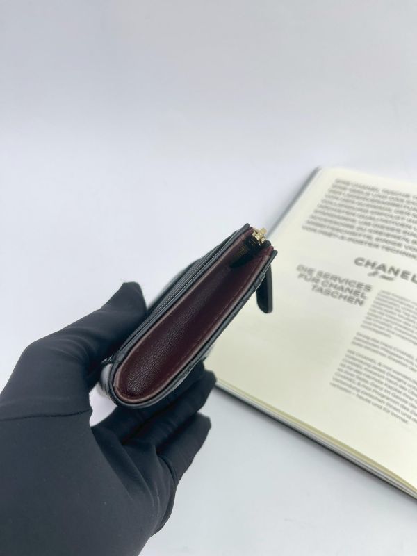 【未使用閒置品】CHANEL 經典L型拉鍊卡片夾 