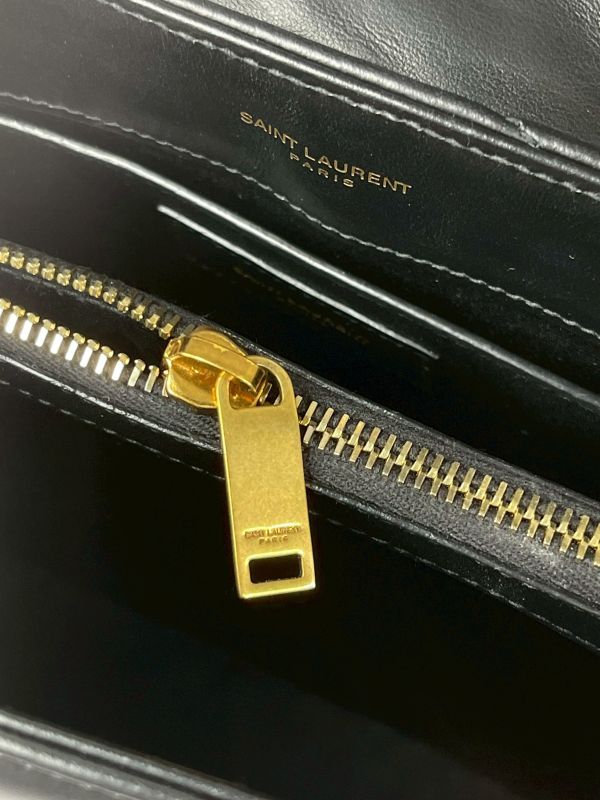 【分期0利率】YSL LOULOU 翻蓋雙層斜背包【95成新】 