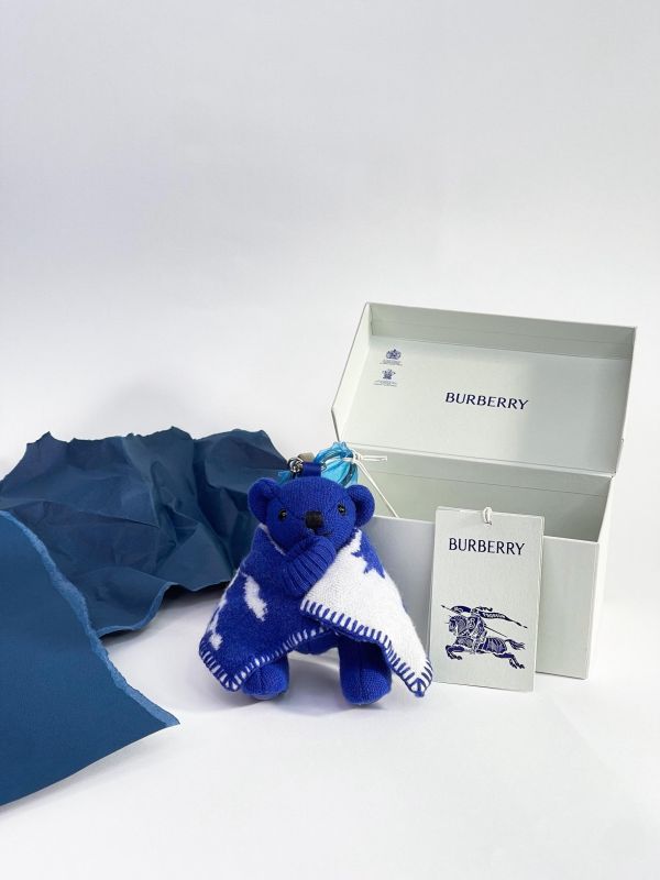 【全新品】BURBERRY Thomas Bear 羊毛混紡鑰匙扣 