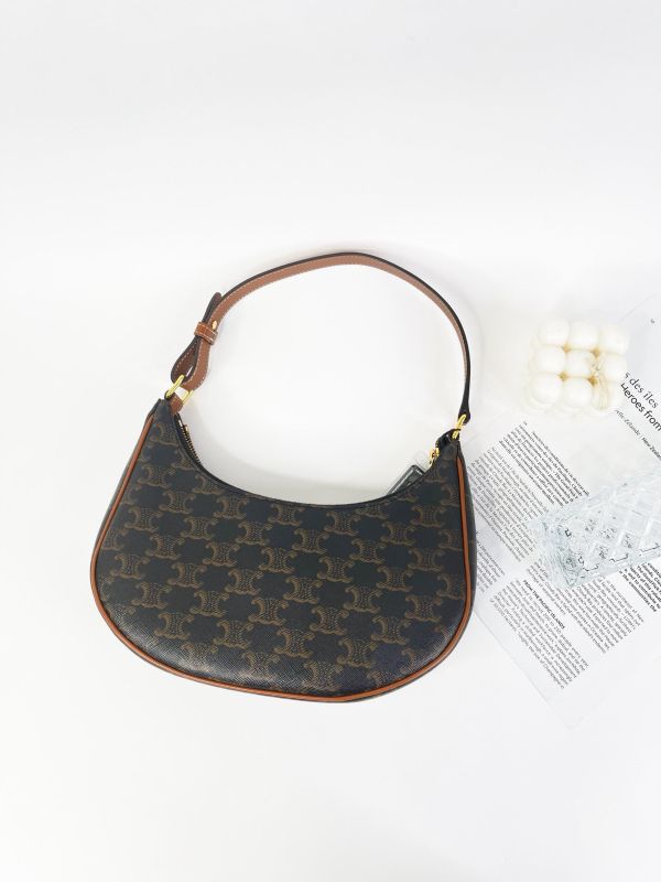 【9成新】CELINE AVA 標誌印花牛皮革手袋 