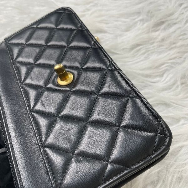 【12期0利率】CHANEL 羊皮金球WOC【95成新】 