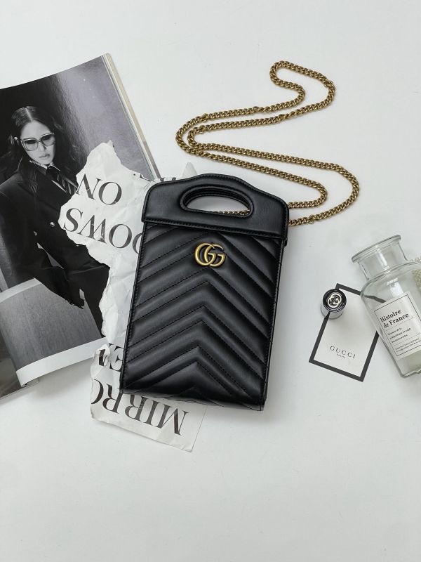 【9成新】GUCCI MARMONT 鏈條手機包 