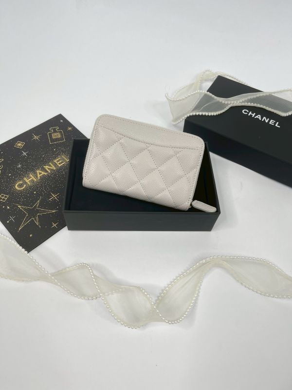 【分期0利率】CHANEL 新款拉鍊零錢包【未使用閒置品】 