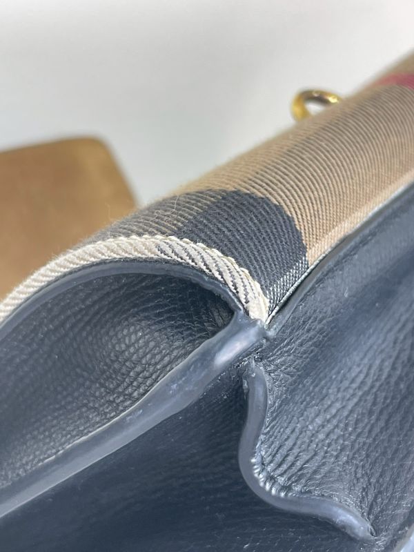 【分期0利率】BURBERRY Macken Baby 格紋鍊條包【9成新】 