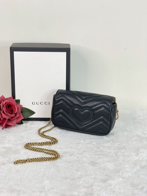 【分期0利率】GUCCI Marmont 迷你肩背包【9成新】 