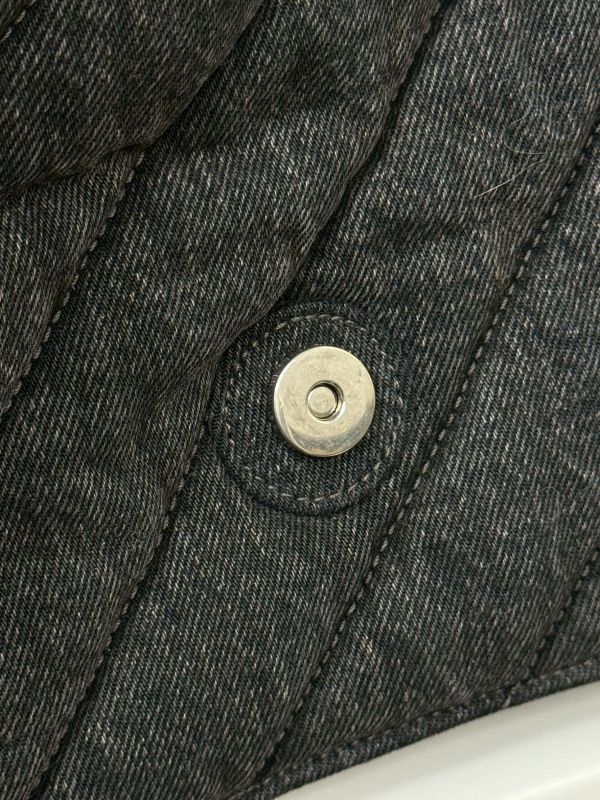 【分期0利率】BALENCIAGA CRUSH 绗縫牛仔沙漏包 中號【99成新】 