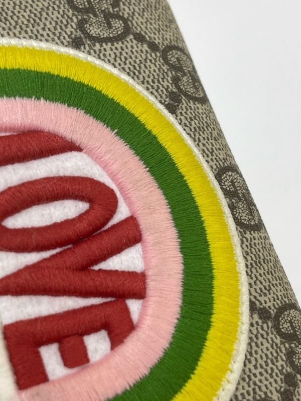【95成新】GUCCI 彩虹GG Supreme 對折短夾 