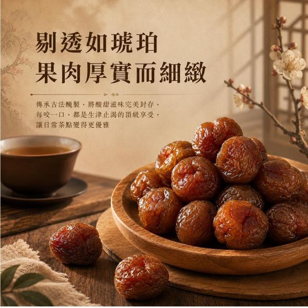 臻御行 琥珀化核李200g 辦公室下午茶,零食,蜜餞,送禮,過年,節慶,團購,冠軍,化核李,台灣零食,古早味