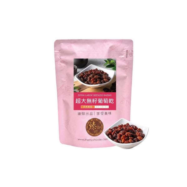 臻御行 超大無籽葡萄乾350g 臻御行,智利超大無籽葡萄乾,無籽葡萄乾,天然無添加果乾,低溫烘焙葡萄乾,辦公室下午茶,團購美食首選,天然健康零食,年節送禮禮盒,素食零嘴,休閒食品,果乾推薦,果乾禮盒,特大葡萄乾