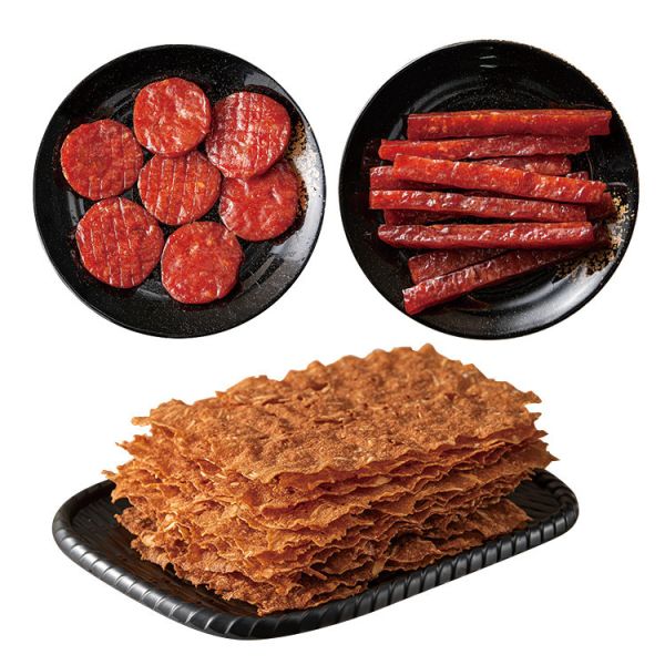 臻御行 蜜汁圓滿豬肉乾125g+蜜汁真空香烤豬肉條150g+杏仁脆紙肉乾-原味70g (贈臻豪邁燙金提袋) 辦公室下午茶,零食,送禮,過年,節慶,團購,冠軍,肉乾,脆紙,
杏仁,美食,伴手禮