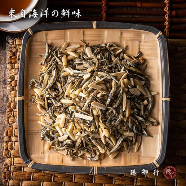 臻御行 海味組合 鱈魚魯肉條200g+杏仁小魚乾300g 辦公室下午茶,零食,送禮,過年,節慶,團購,冠軍,海味,美食,海味,鱈魚