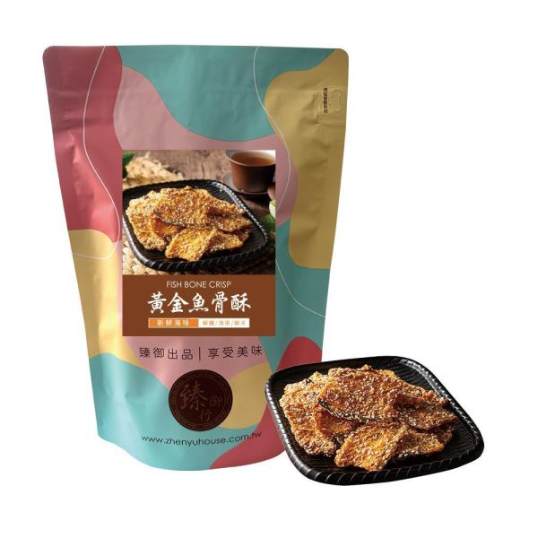 黃金魚骨酥200g  臻御行 辦公室下午茶,零食,送禮,過年,節慶,團購,冠軍,海味,魚骨酥,美食