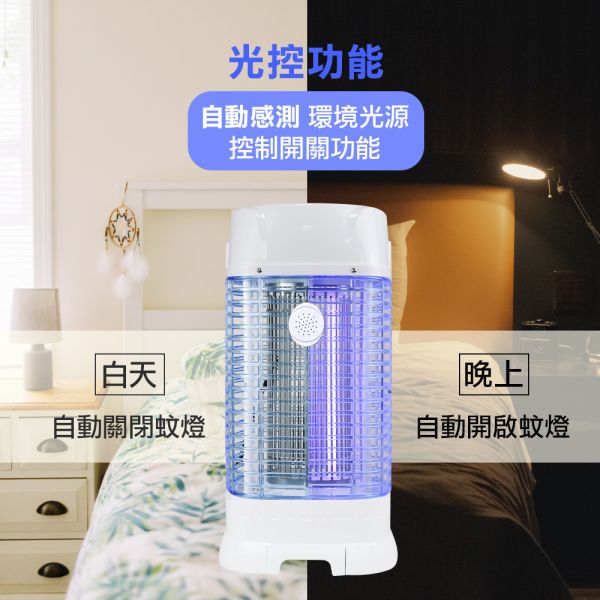 勳風雙燈管微電腦智能光控捕蚊燈1入組(HFD-K9615) 勳風  捕蚊燈 光控 專利 智能