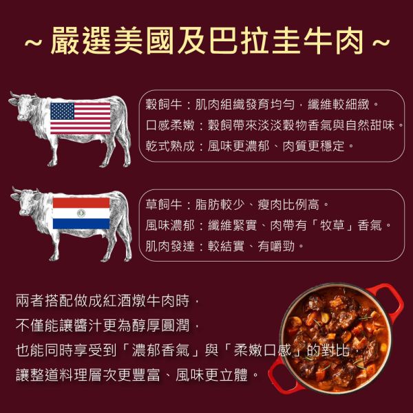 頂級紅酒燉牛肉(常溫即食)8袋組(160g±7g(固形物70g) 紅酒燉牛肉 紅酒 牛 法國 米其林 常溫 調理包