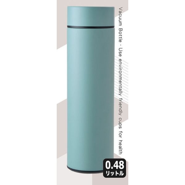 真水304不鏽鋼商務保溫杯1入組(480mL/瓶)(DS-C77-480) DS-C77-480 304真水不鏽鋼商務保溫杯1入組(蘑菇灰/暮光綠)