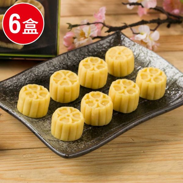 手工冰心綠豆糕6盒組(300g/盒，15入/盒)贈2個提袋 綠豆 綠豆糕