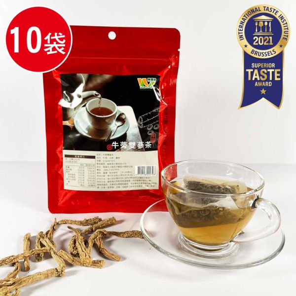 牛蒡雙篸茶養生10袋組(3.5g/包、10包/袋) 牛蒡雙蔘茶 養生 年貨養生