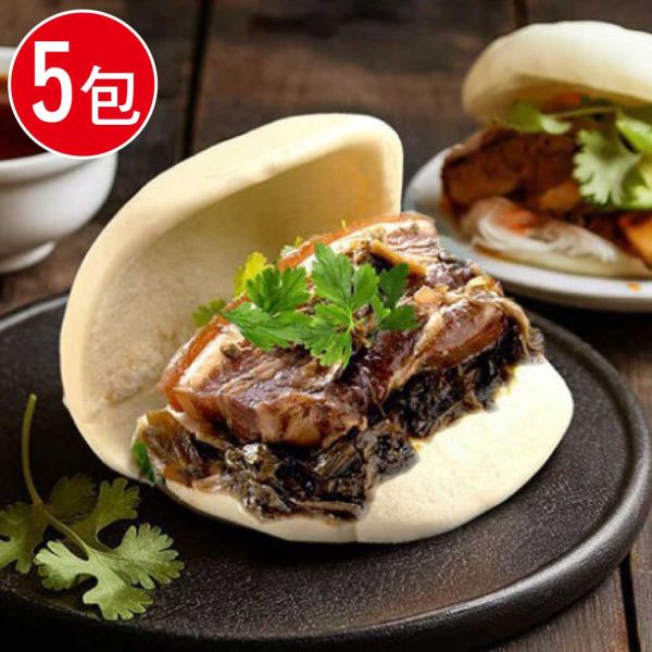 金廚郭家宇梅干扣肉刈包5包組(450g/包)(3入/包) 金牌師傅 郭家宇 刈包 梅干扣肉