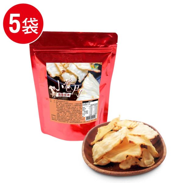 金門高粱炭烤小卷片5包組(45g/包) 小卷片,維盛發,炭烤,魷魚,海鮮味,蔣哥