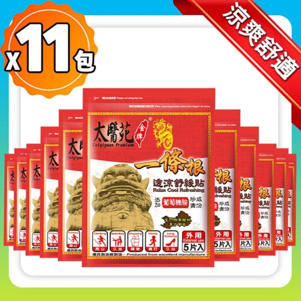 ◉雙𝟭𝟭優惠包◉透涼舒緩貼布5片入 