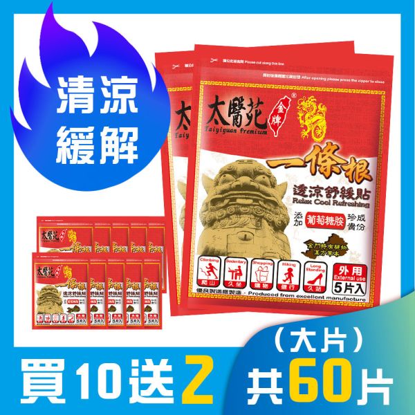 透涼舒緩貼布｜買10送2豪禮包 