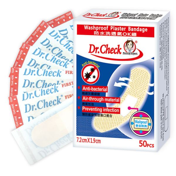 【5pcs】Waterproof Plaster Bandage 50pcs Dr. Check