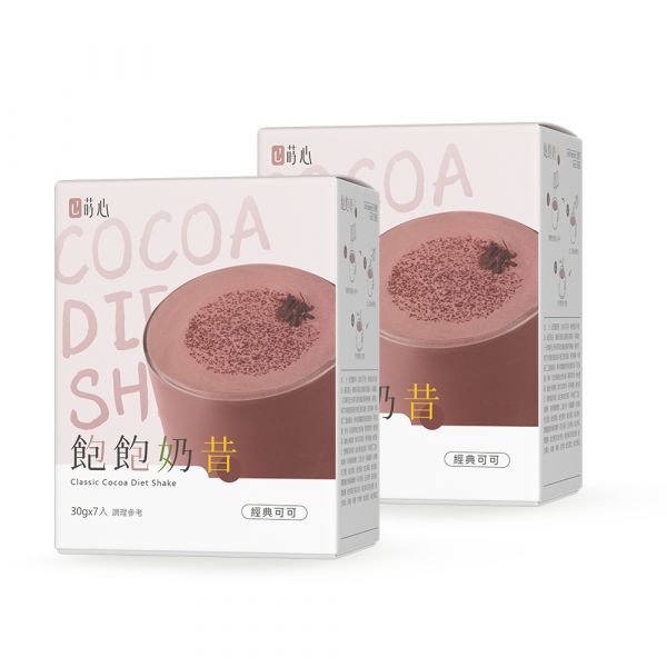蒔心 飽飽奶昔 經典可可 (7入/盒)2盒組 