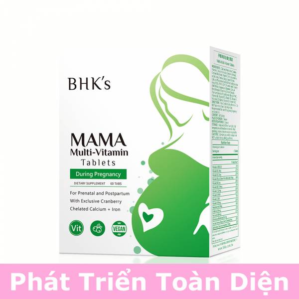 Viên nén vitamin tổng hợp cho phụ nữ mang thai BHK's【Phát triển toàn diện】 