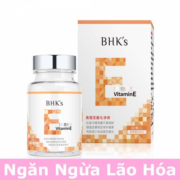 Viên nang mềm bổ sung vitamin E BHK's 【Ngăn ngừa lão hóa】 