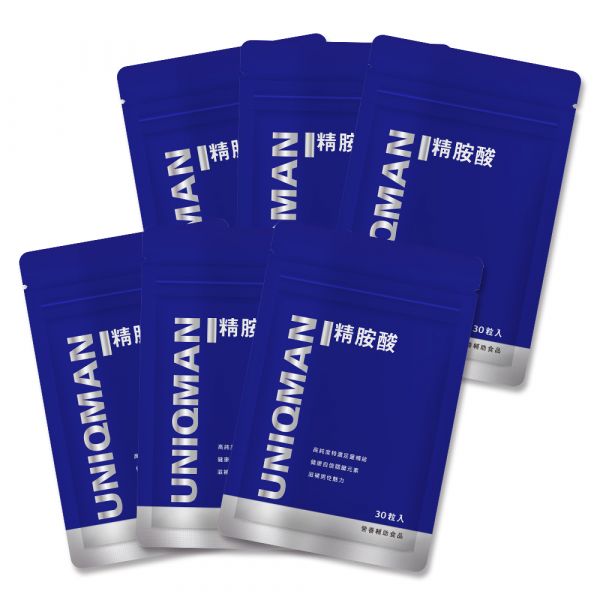 UNIQMAN 精胺酸 素食膠囊 (30粒/袋)6袋組 