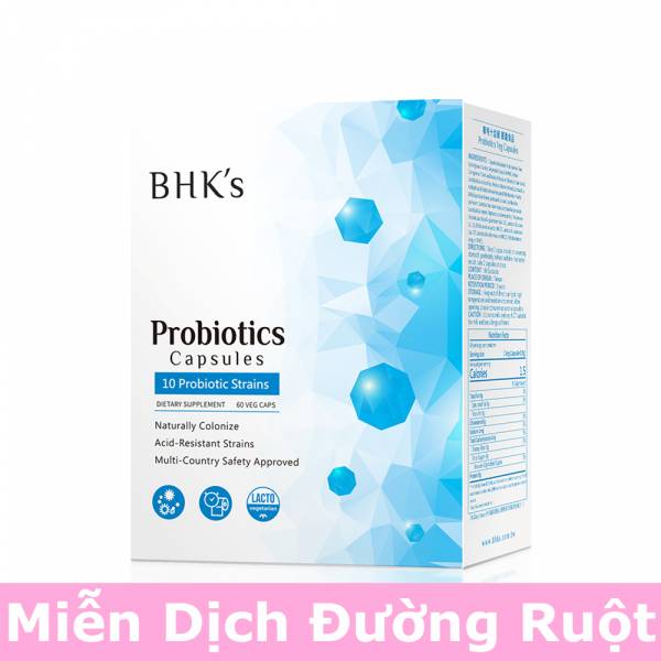 Viên nang bổ sung 10 chủng lợi khuẩn BHK's độc quyền sáng chế【Miễn dịch đường ruột】 