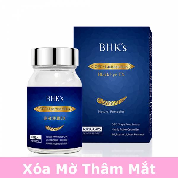 Viên nang hỗ trợ cải thiện quầng thâm mắt EX BHK's【Xóa mờ thâm mắt】 