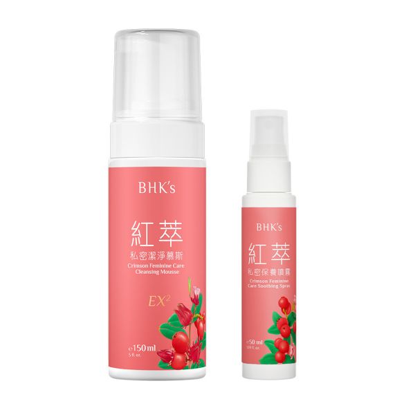 BHK's 私密護理組 私密慕斯EX2(150ml/瓶)+私密保養噴霧(50ml/瓶) 