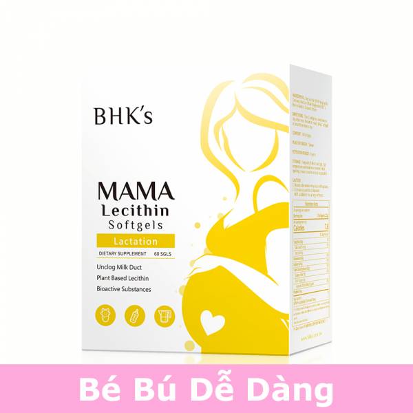Viên nang mềm Lecithin cho phụ nữ mang thai BHK's【Bé bú dễ dàng】 