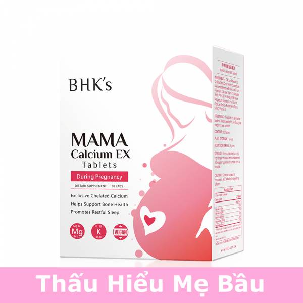 Viên nén bổ sung canxi cho phụ nữ mang thai EX BHK's【Thấu hiểu mẹ bầu】 