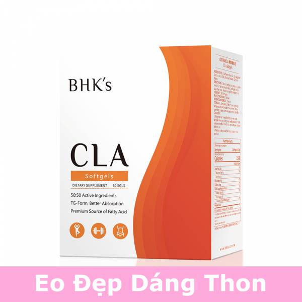 Viên nang chiết xuất dầu cây Rum CLA BHK's【Eo đẹp dáng thon】 