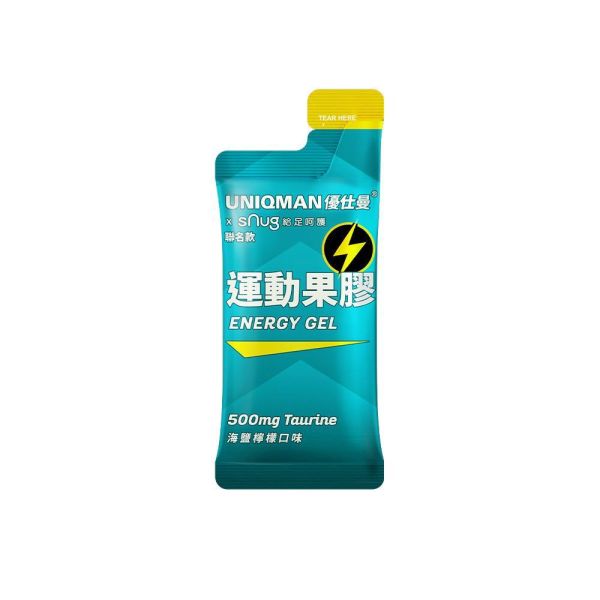 【加購】UNIQMAN 運動果膠 海鹽檸檬口味 (45g/包) 