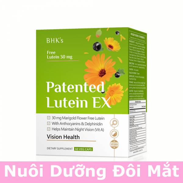 Viên nang bổ mắt Lutein BHK's độc quyền sáng chế【Nuôi dưỡng đôi mắt】 