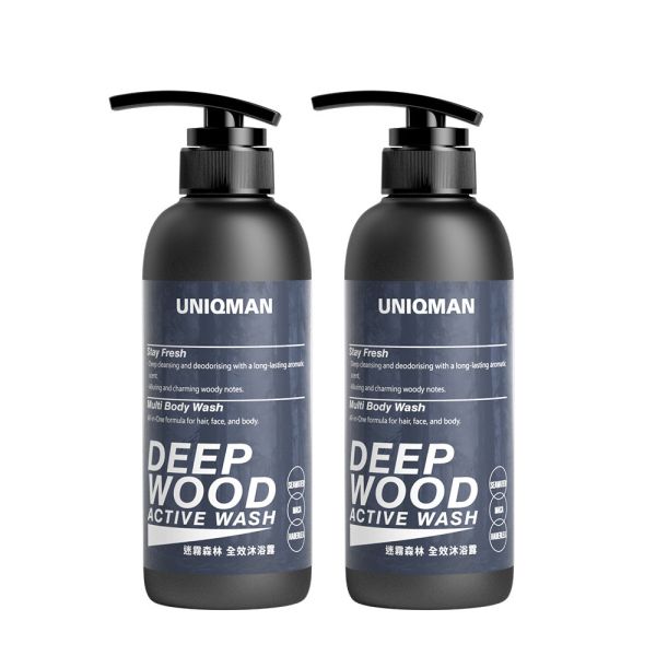 UNIQMAN 迷霧森林 全效沐浴露 (400ml/瓶)2瓶組 