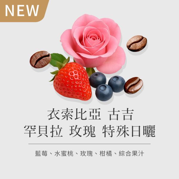 《藍莓&玫瑰風味》衣索比亞 古吉 罕貝拉 玫瑰 特殊日曬 • 單品咖啡豆200g/100g 咖啡豆推薦,精品咖啡豆,網購咖啡豆推薦,衣所比亞咖啡豆,網購咖啡豆專門店
