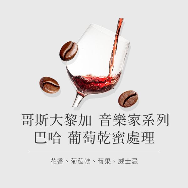 《威士忌&太妃糖》哥斯大黎加  音樂家系列 巴哈  葡萄乾蜜處理 • 單品咖啡豆 台北咖啡豆,網購咖啡豆,經品咖啡豆,網購咖啡豆推薦,音樂家咖啡豆