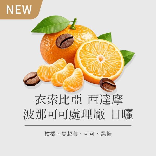 《柑橘&黑糖風味》衣索比亞 西達摩 波那可可處理廠 日曬  • 單品咖啡豆200g/100g 咖啡豆推薦,精品咖啡豆,網購咖啡豆推薦,衣所比亞咖啡豆,網購咖啡豆專門店,咖啡豆
