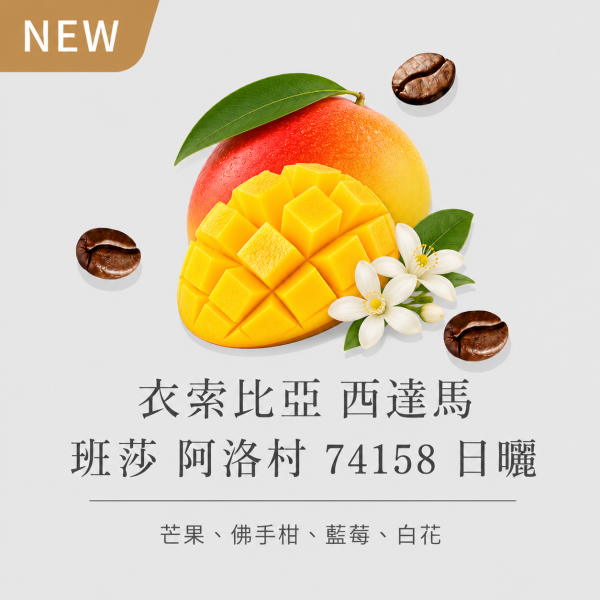 《芒果&佛手柑風味》衣索比亞 西達馬 班莎 阿洛村 74158 日曬  • 單品咖啡豆200g/100g 咖啡豆推薦,精品咖啡豆,網購咖啡豆推薦,衣所比亞咖啡豆,網購咖啡豆專門店,咖啡豆,單品咖啡豆