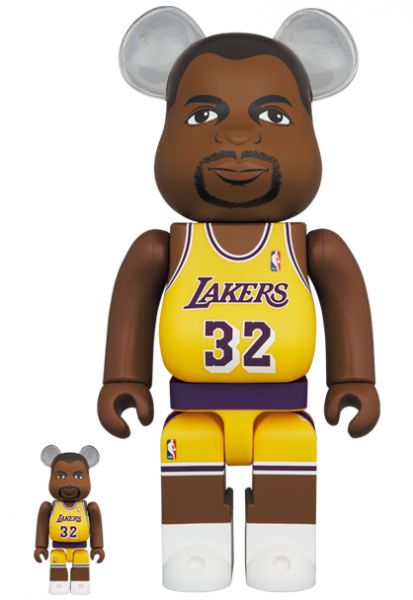 庫柏力克熊 BE@RBRICK 100%&400% set Magic Johnson (Los Angeles Lakers) 