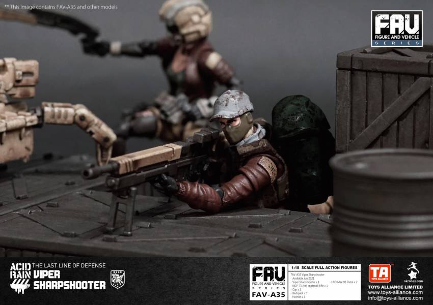 酸雨戰爭 FAV-A35 Viper Sharpshooter 蝮蛇神槍手 酸雨戰爭,劉斯傑,TOYS ALLIANCE ACID RAIN Preorder,可動公仔,酸雨,設計師公仔,遊戲,酸雨戰爭現貨,酸雨戰爭公鹿小隊,酸雨戰爭動畫,酸雨戰爭購買,酸雨戰爭介紹,酸雨戰爭wiki,香港設計師,蝮蛇神槍手,FAV-A35
