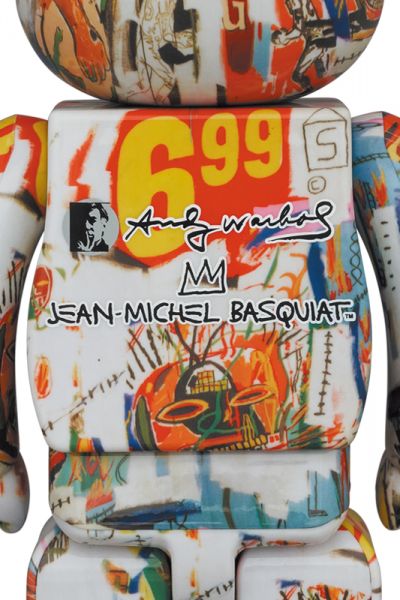 BE@RBRICK 400% Andy Warhol x JEAN-MICHEL BASQUIAT #4 BE@RBRICK,400%,Andy,Warhol,,JEAN-MICHEL ,BASQUIAT,#4,庫柏力克,藝術家聯名,巴斯奇亞,安迪沃荷,四代聯乘,藝術大師,傳奇藝術,暴力熊