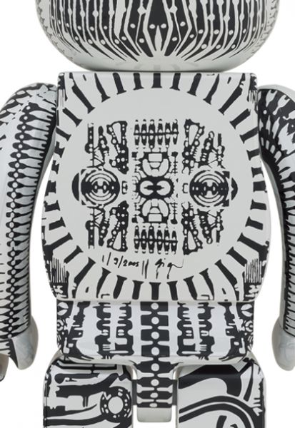 庫柏力克熊 BE@RBRICK 1000% H.R.GIGER WHITE CHROME Ver 珍珠白 